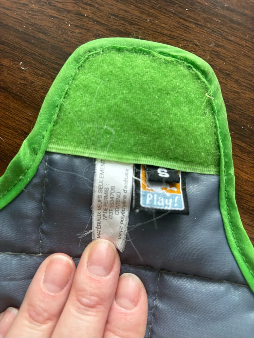 Kurgo Loft Reversible insulated Dog Coat Small Green Grey